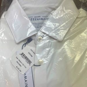 Mizzen + Main White Manhattan dress shirt (Medium)
